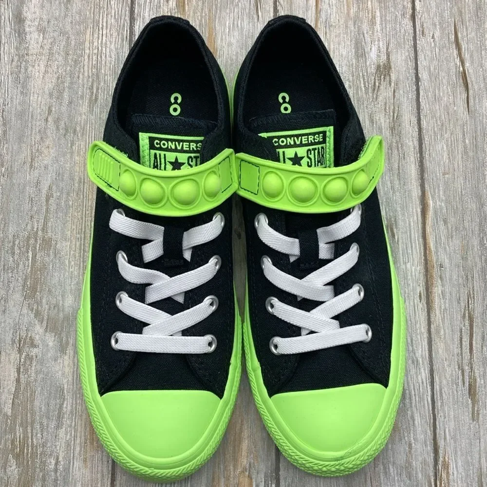 Chuck Taylor All Star Bubble Strap Easy-On Hyper Brights Sneaker Shoes Size 3